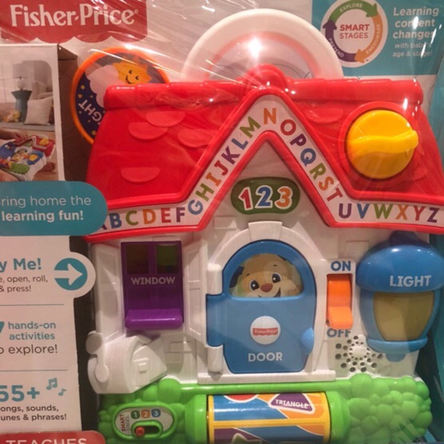 Fisher Price Laugh&amp;Lear Puppy' s Activity Home Mainan Edukasi Bayi Mainan Rumah Anak Anjing