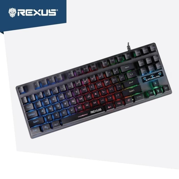 Keyboard Gaming Rexus K9TKL / K9-TKL Backlit Fortress Battlefire