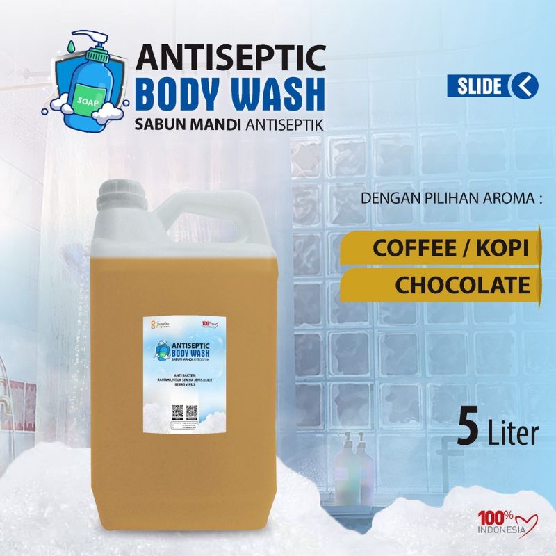 BODYWASH antiseptic aneka aroma wangi segar kemasan jurigen 5 liter