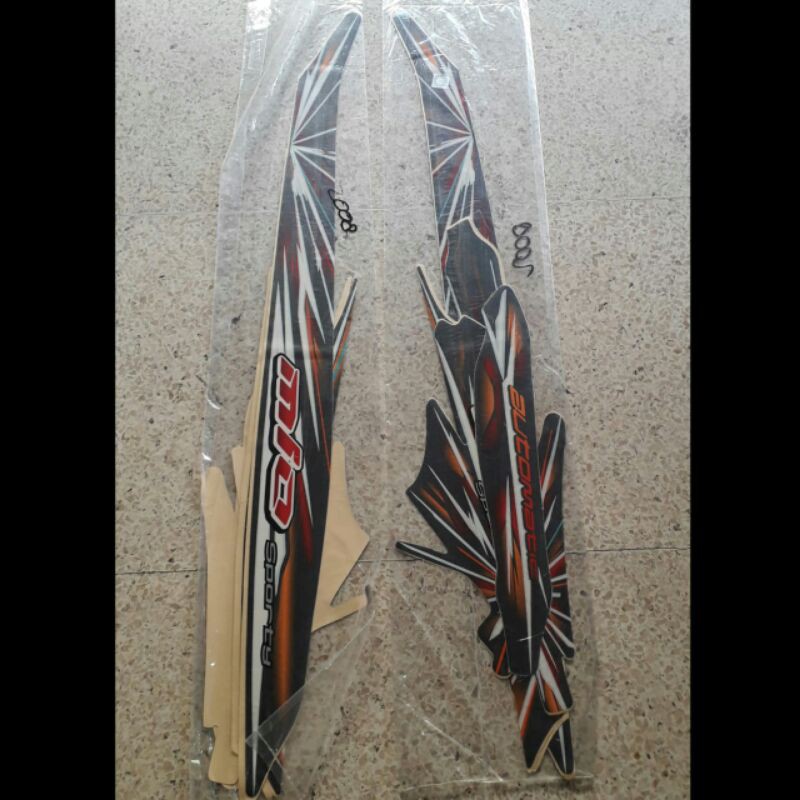 (BISA COD)Striping Mio Sporty 2008 Sticker Decal Standar Original Mio Sporty Smile 2008 Kembang Api
