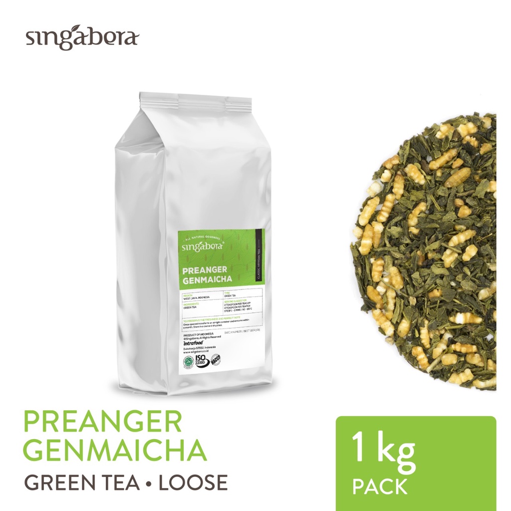 

Singabera Preanger Genmaicha - Green Tea / Teh Hijau Jepang - 1 kg