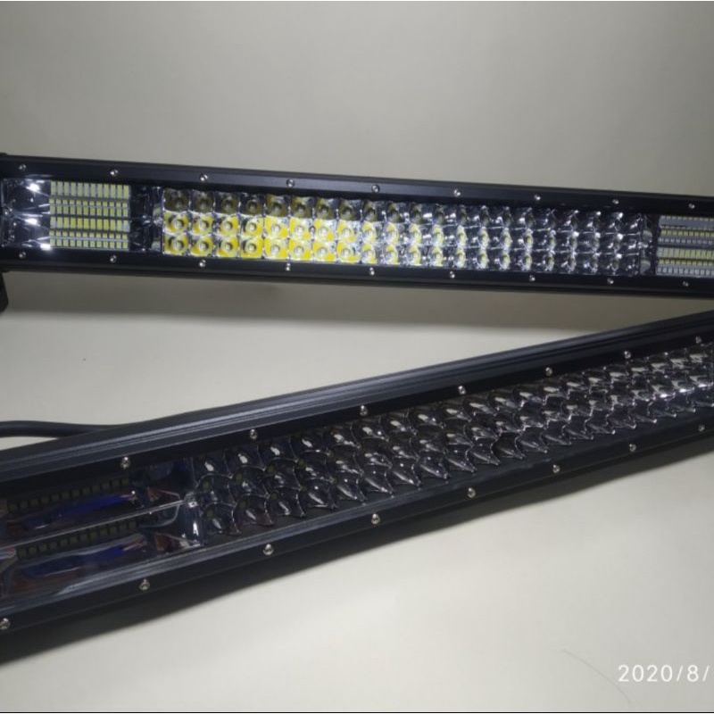 lampu sorot LED light bar 60 cm putih kuning dan 5 mode combo