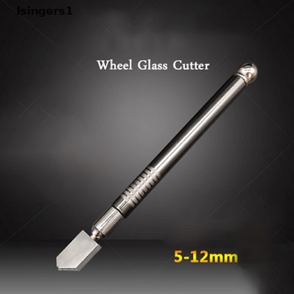(lsingers1) Alat Pemotong Kaca Profesional Gagang Metal Anti Slip
