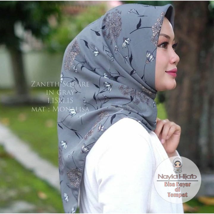 Segitiga Instan monalisa Kerudung Instan Motif Hijab Instan Motif Monalisa Nayla Hijab