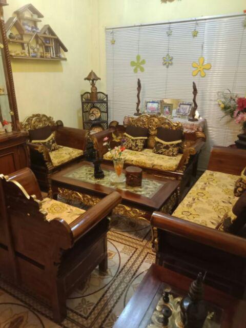 Kursi Tamu Madura Matahari Kayu Jati