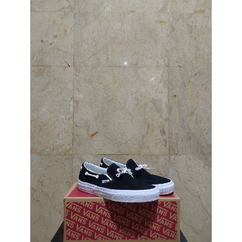 Vans Classic Slip on Lacey 72 Suede Leather Lace/Black