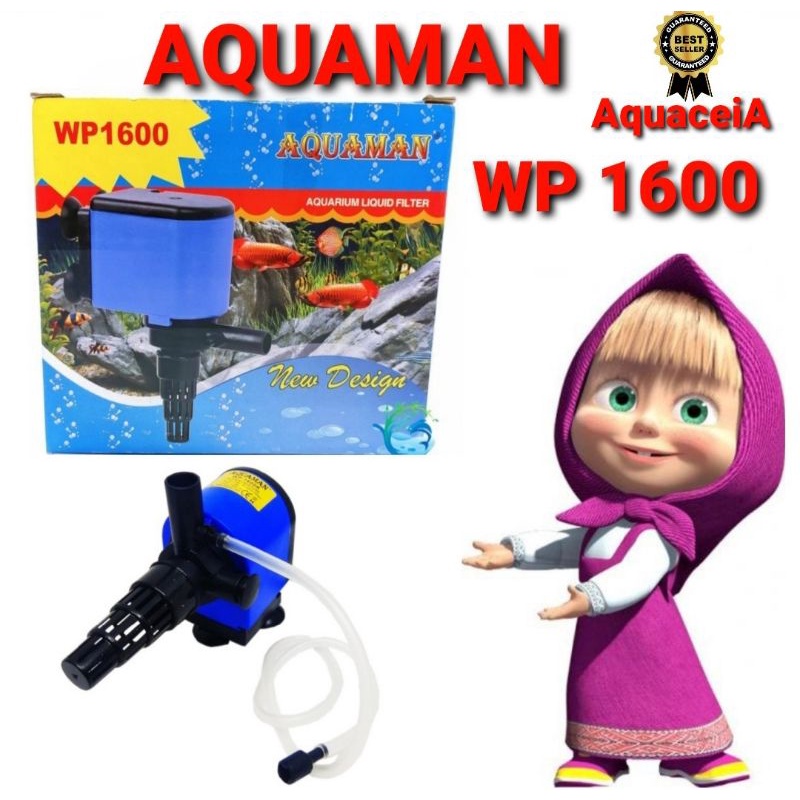 pompa celup air aquarium aquaman 1600 power head mesin celup aquarium