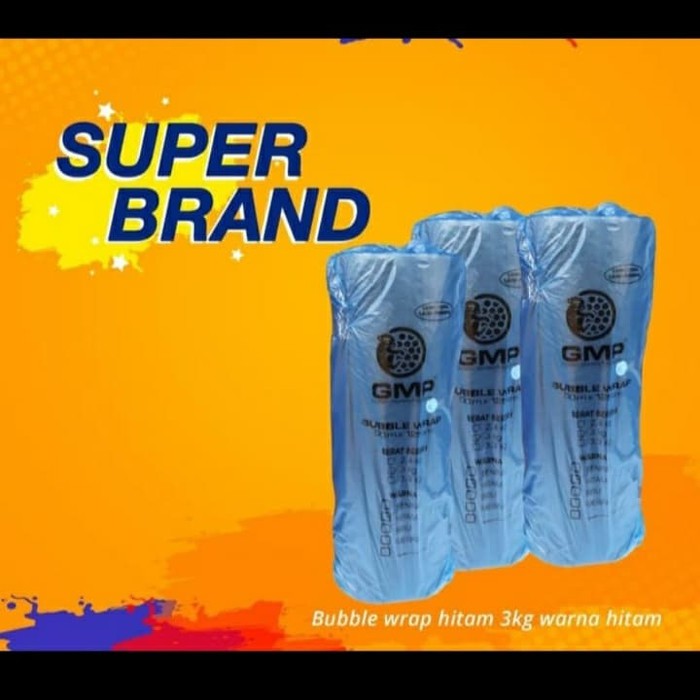 

Bubble wrap hitam GMP ukuran besar (125 cm x 50m)