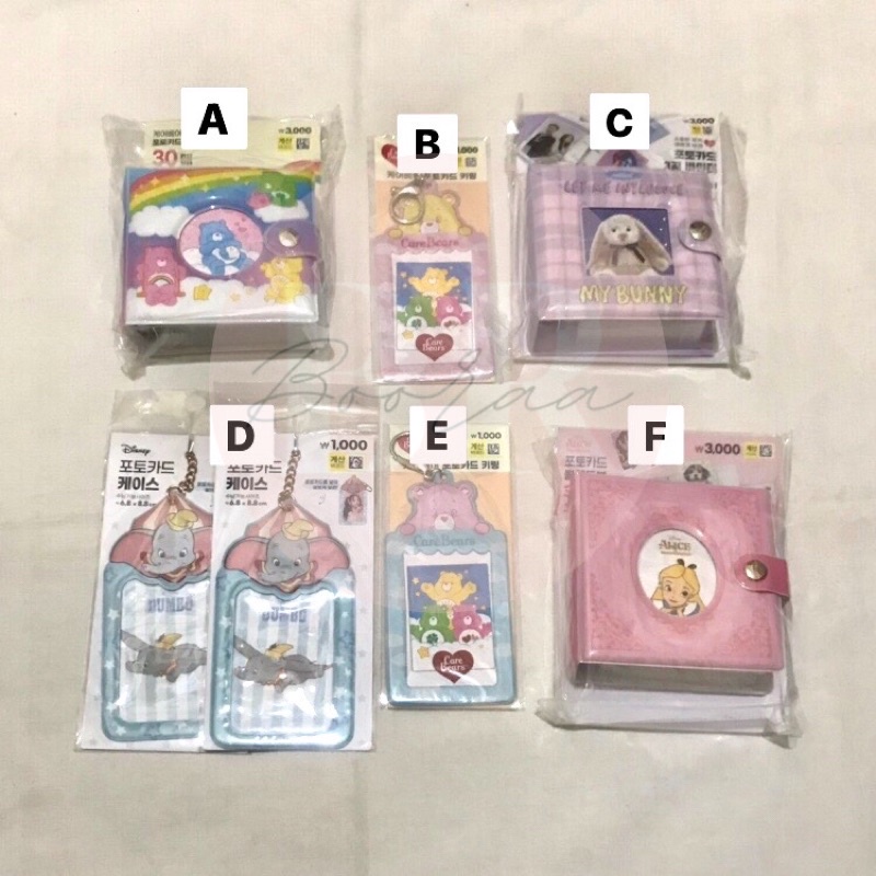 Jual [READY] Daiso Collect Book Binder 1p Card Holder Kolbuk Cahol Refill Care Bear Bunny Alice
