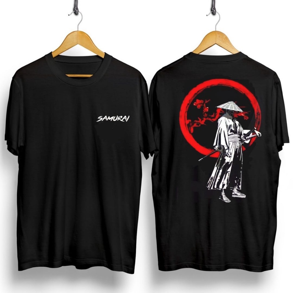 Shalch Trendy / Kaos Pendek Pria Motif samurai Sasaki Kojiro Uk L - XL / Pakaian Pria