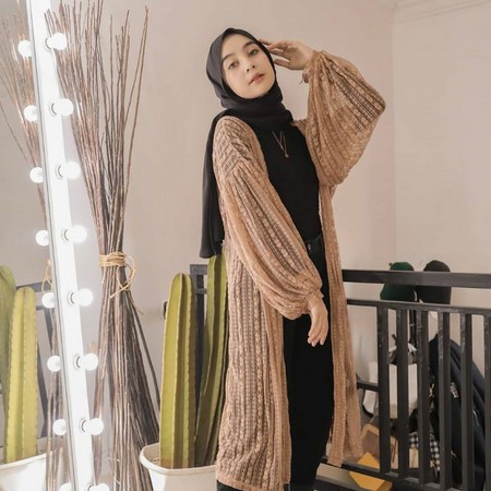 [HARGA GROSIR] Outer Panjang Jasmine Cardigan Lace busana pantai [911]