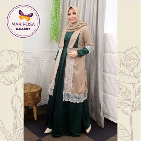 DEURA Busana Muslim Terbaru / Dress Deura / Gamis Deura Original / Setelan Gamis Deura 256 Original