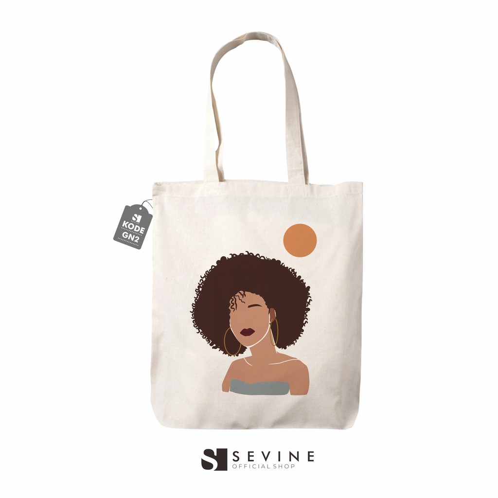 Sevine Totebag Tas Wanita Tote Bag Resleting Laptop Nordic Girly - GN