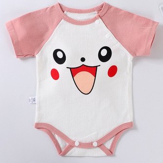 Jumper Bayi Pendek Perempuan Laki Laki Jumper Bayi Segitiga Jumpsuit Bayi Pendek-E