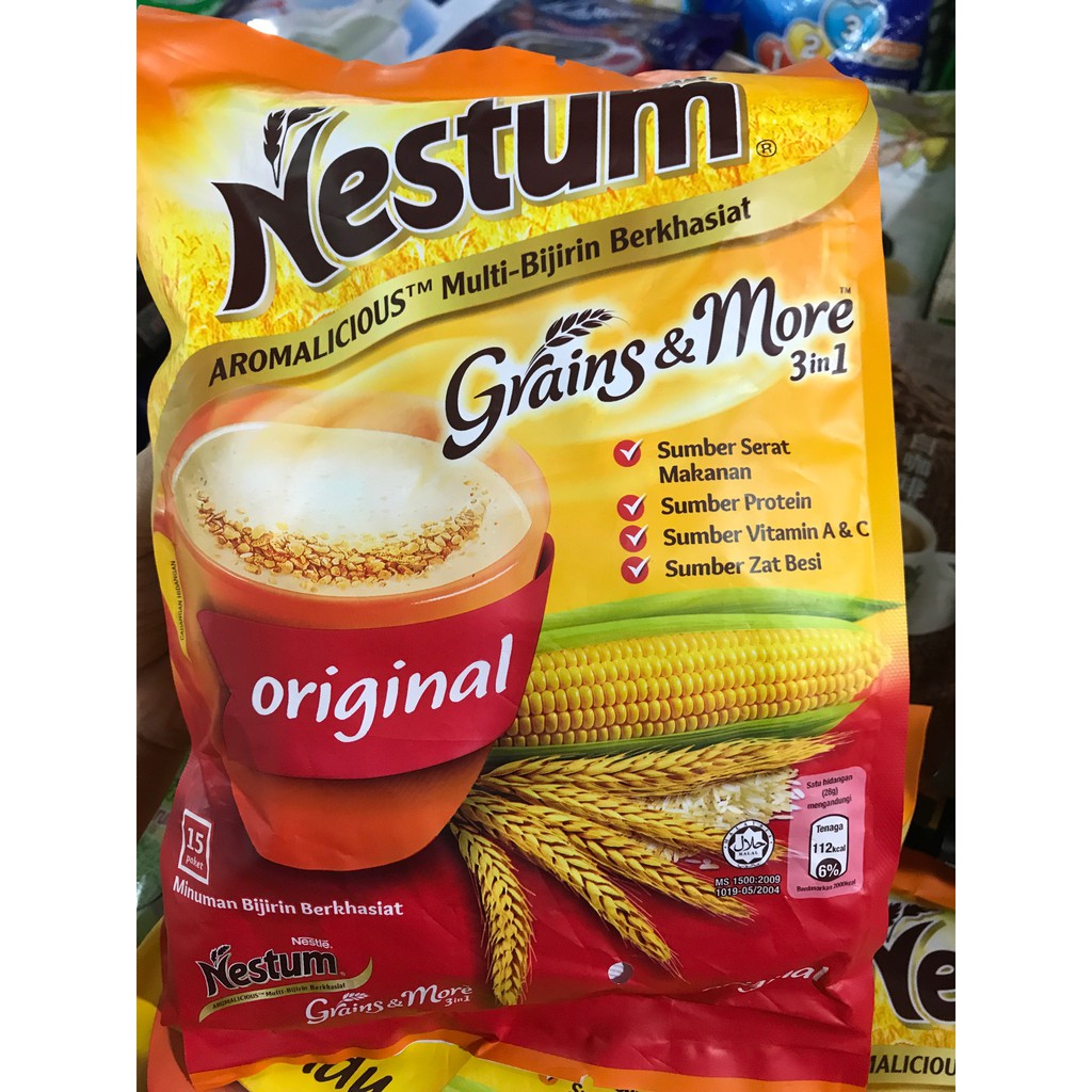 

SEREAL INSTANT NESTUM GRAINS & MORE 3IN1 NESTUM SASET ORIGINAL DAN MADU NESTUM MALAYSIA