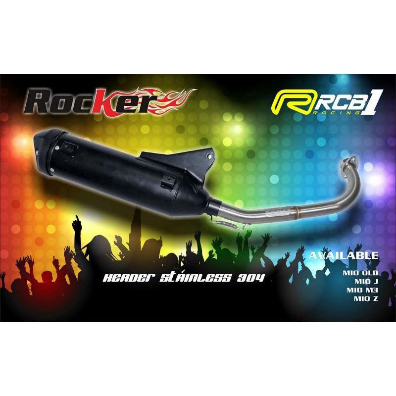 Knalpot Racing Rob1 Rcb1 Mio Mio j Mio M3 Std Racing Leher Stainless Rcb1 Tsugigi Knalpot Standar Ra