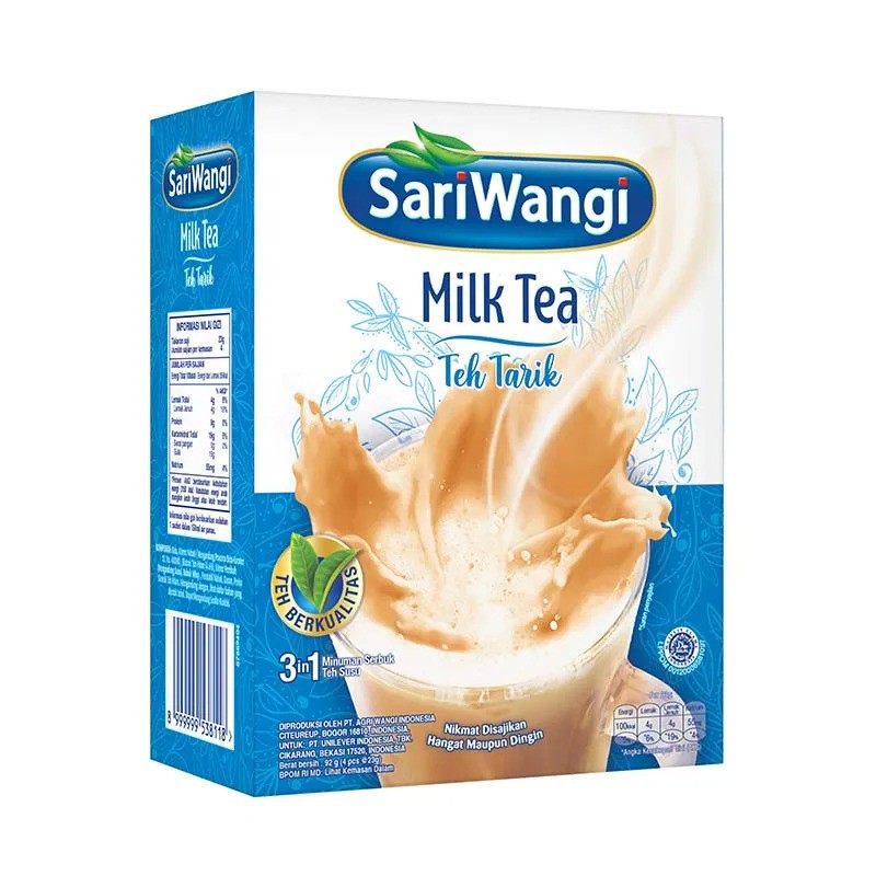 Jual SS Sariwangi Milk Tea Tarik Teh Susu Box Isi 4 Sachet 23 g