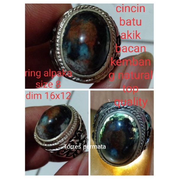 cincin batu bacan kembang natural 06