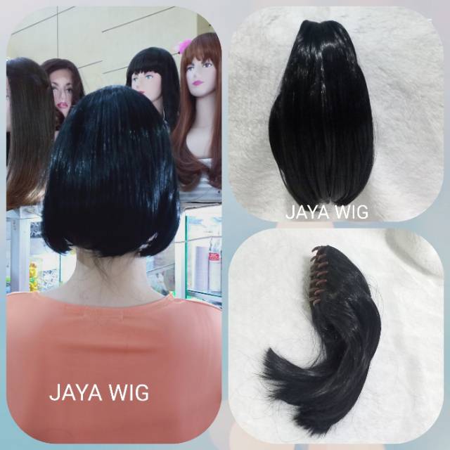 JEPIT EKOR KUDA PENDEK /JEPIT RAMBUT /WIG JEPIT /PONITAIL /PONITAIL JEPIT