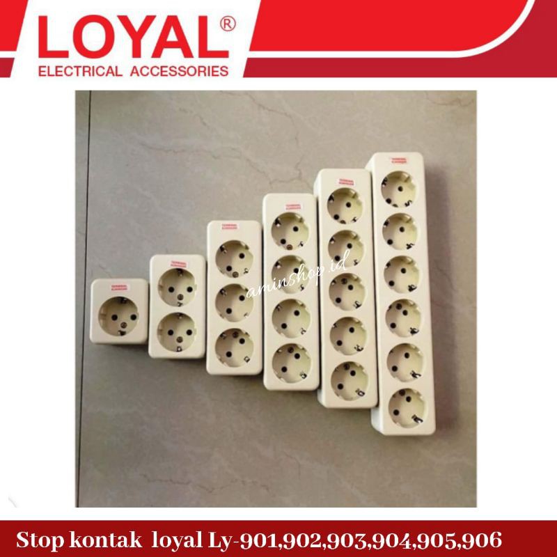 Stop Kontak Loyal 1 lubang,2 Lubang,3 Lubang,4 Lubang,5 Lubang,6 Lubang