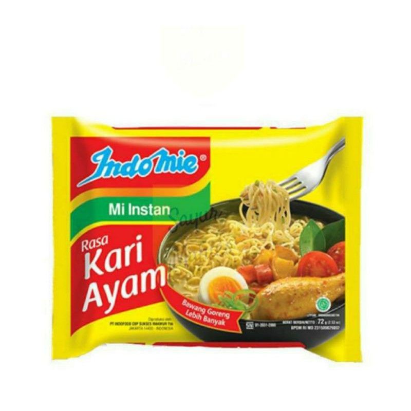 Indomie Kari Ayam Kemasan 75 Gram