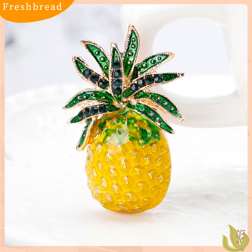 [ TERLARIS]Creative Fruit Pineapple Brooch Pin Shirt Scarf Dress Women Jewelry Decor Gift