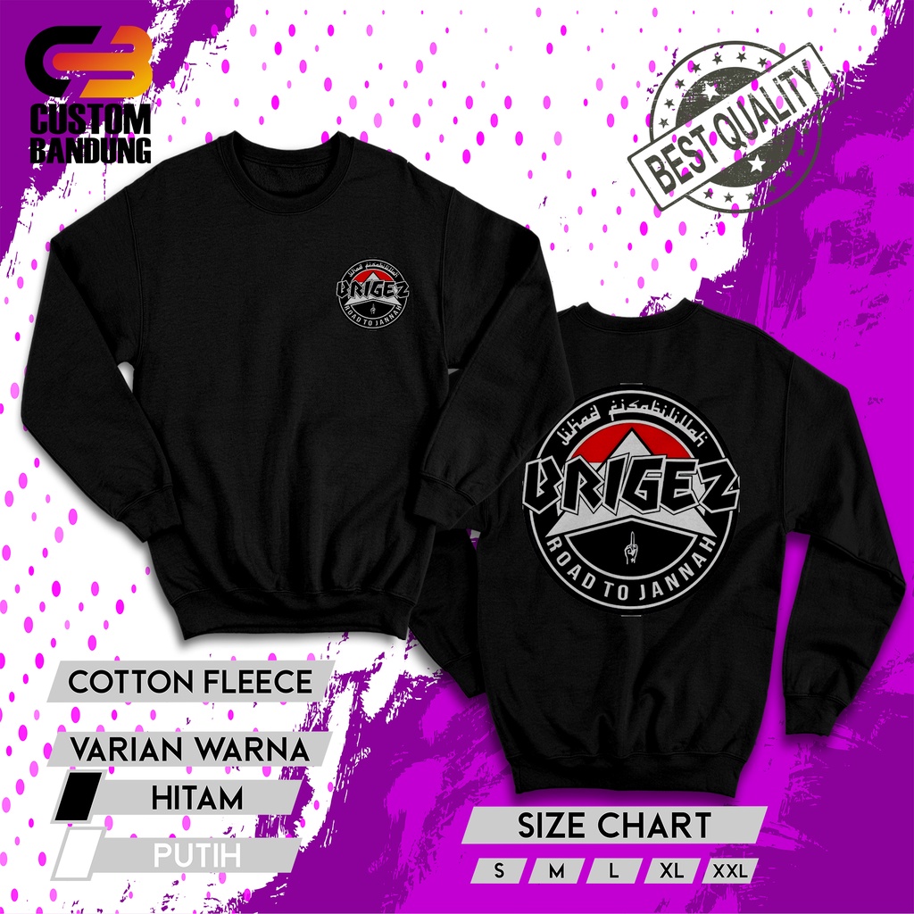 CREWNECK BRIGEZ 6 INDONESIA/ BAJU CREWNECK CLUB MOTOR/ CREWNECK DISTRO/ CREWNECK KOMUNITAS/ CREWNECK CUSTOM/ COMBED LEMBUT NYAMAN DIPAKAI/ CREWNECK KEREN/ CREWNECK ORIGINAL