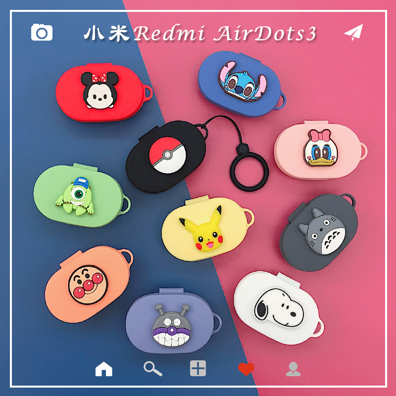 Casing Soft Case Xiaomi Redmi Airdots 3 Wireless Bluetooth Motif Kartun Lucu