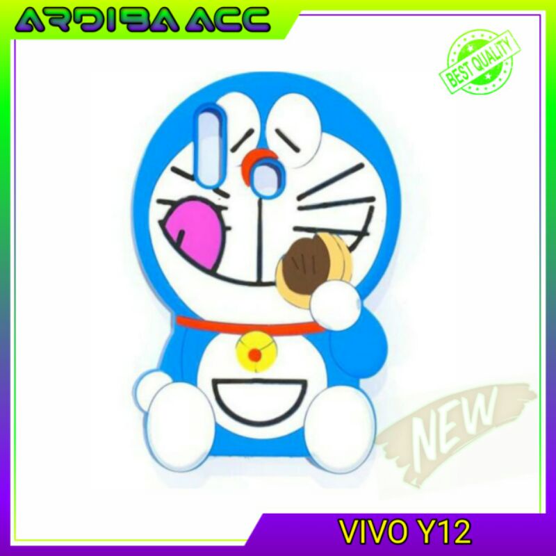 Vivo Y12/Y17 Case 3D karakter Doraemon