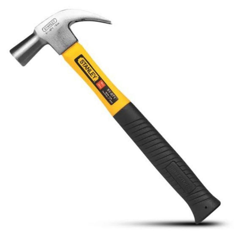 Palu stanley 16oz Yellow Fiberglass Handle Claw Hammer ( 51-071 ) Stanley
