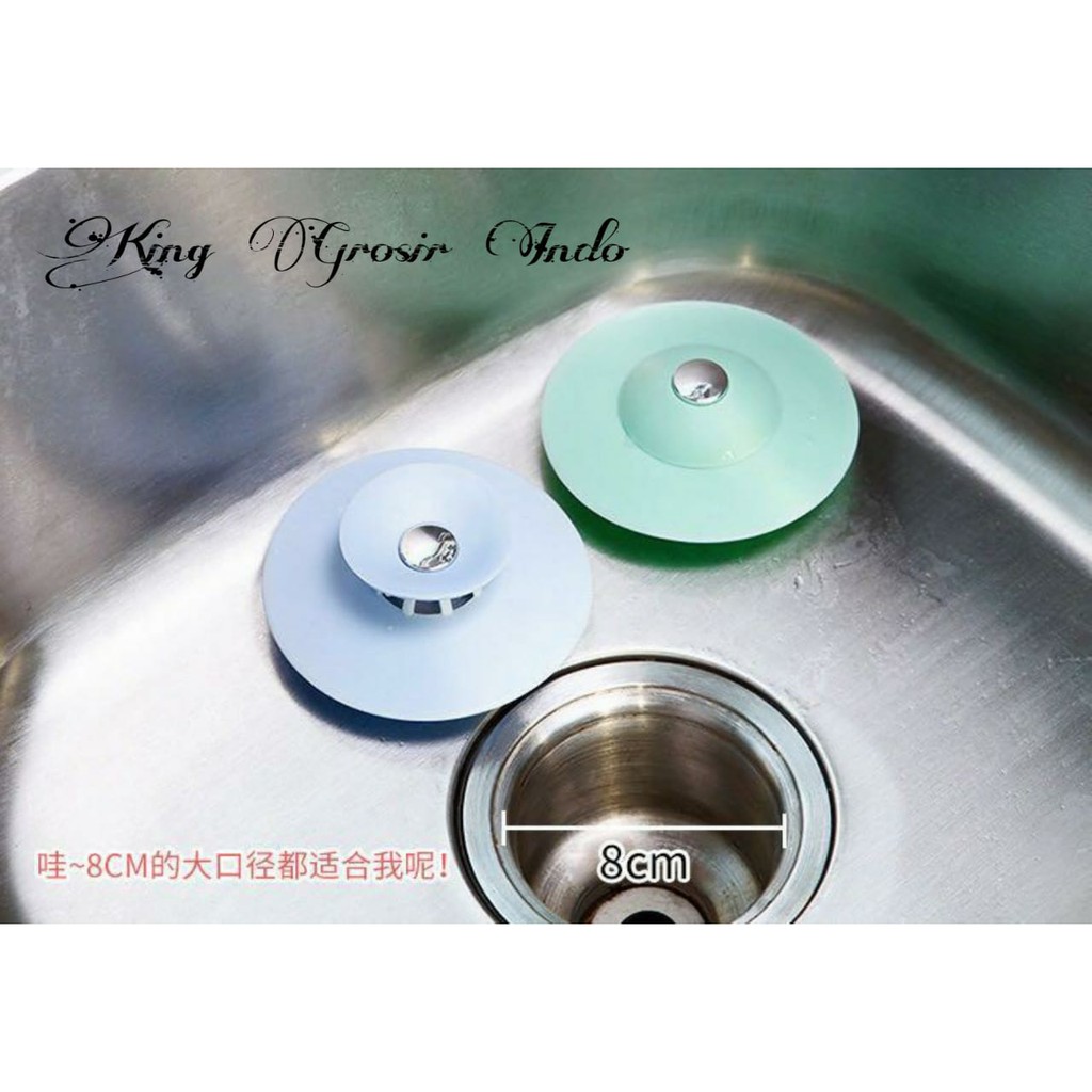 Bathtub Drain Sink Water Stopper / Penutup Saluran Air Silicone