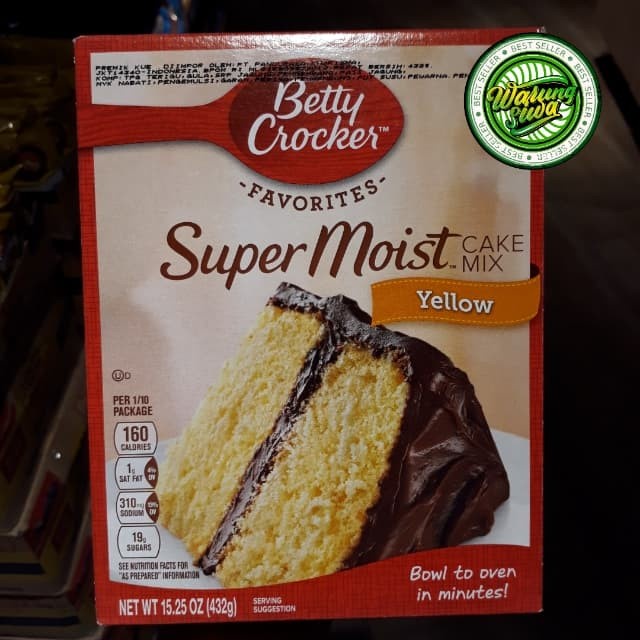 

betty crocker super moist cake mix yelow 432 gram