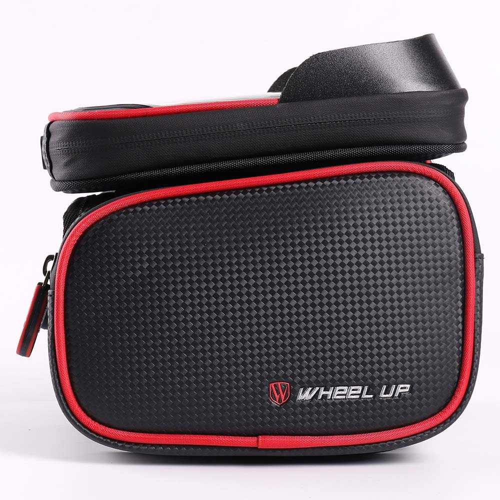 Hot Promo ! Wheel Up Tas Sepeda Double Bag Smartphone 6.2 Inch - T1333