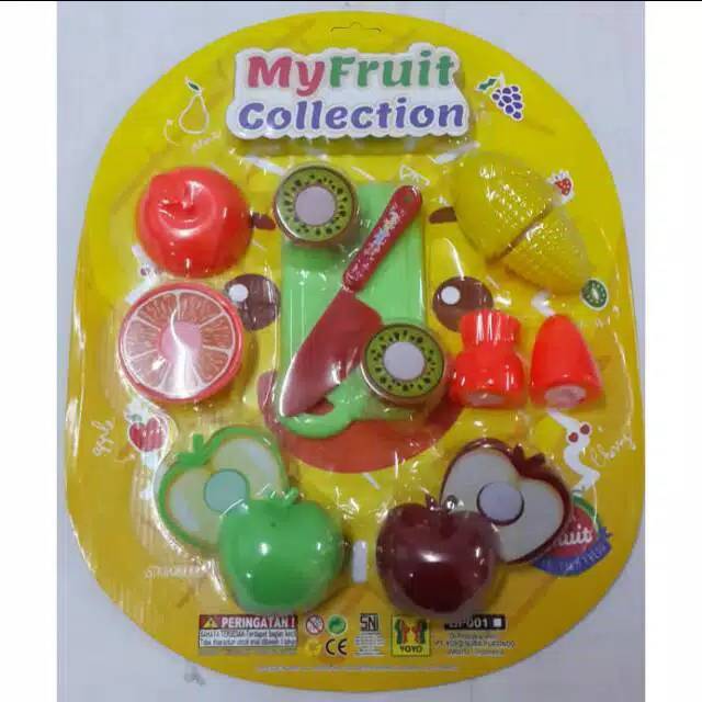 Mainan my fruit collection mainan potong buah