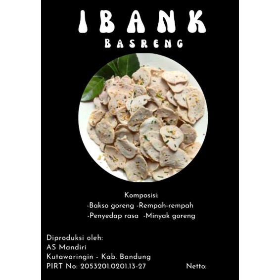 

[CEMILAN IBANK] Aneka Cemilan Ibank ± 150gr - 170gr