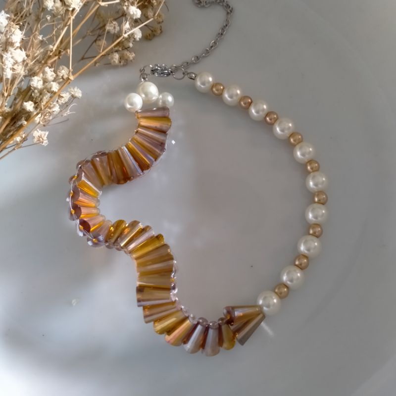 Vanetta Choker - Kalung Mutiara Variasi