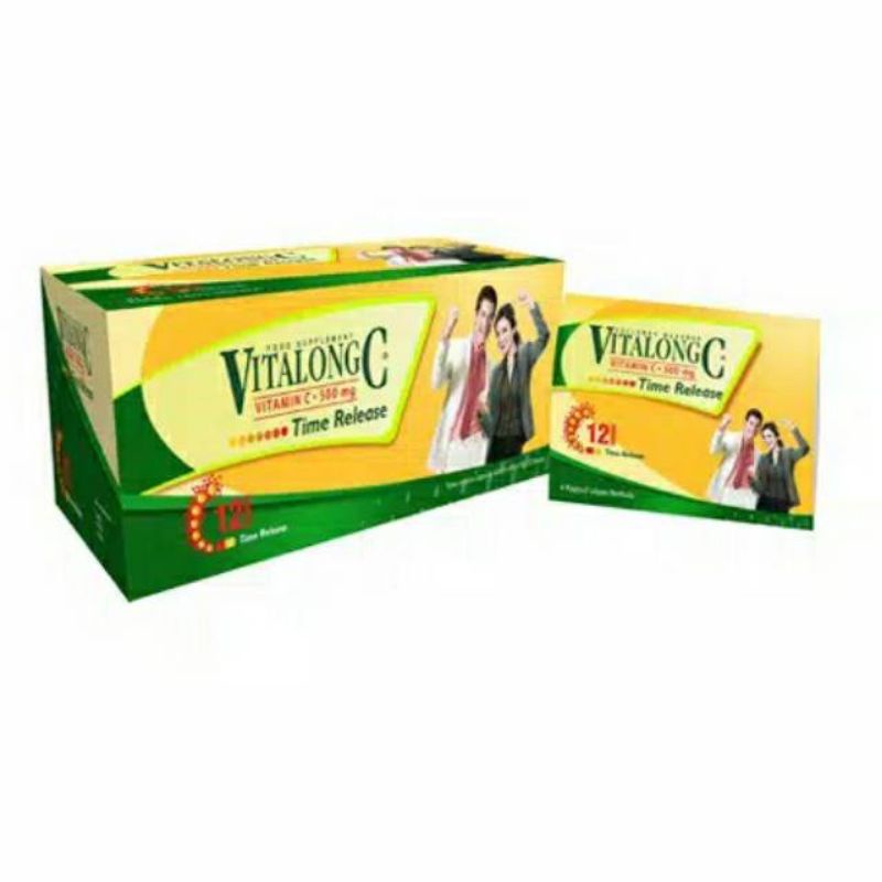 Vitalong C Strip 4 Tablet / Vitamin C / Daya Tahan Tubuh / Suplemen Kesehatan