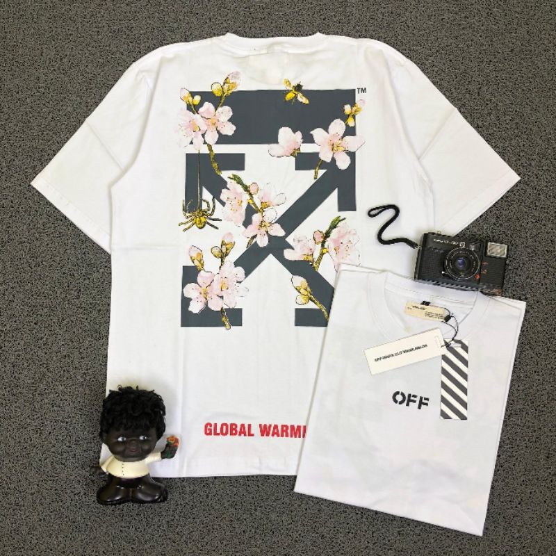 KAOS OFFWHITE OFF WHITE CROSS DIAGONAL SAKURA SS19 PREMIUM MIRROR WHITE