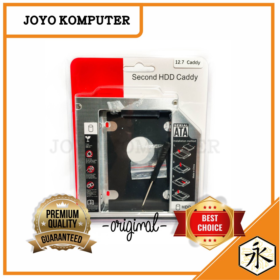 HDD Caddy 12.7mm SATA SSD HDD Caddy 12.7mm SATA DVD Slot Harddisk di United Komputer