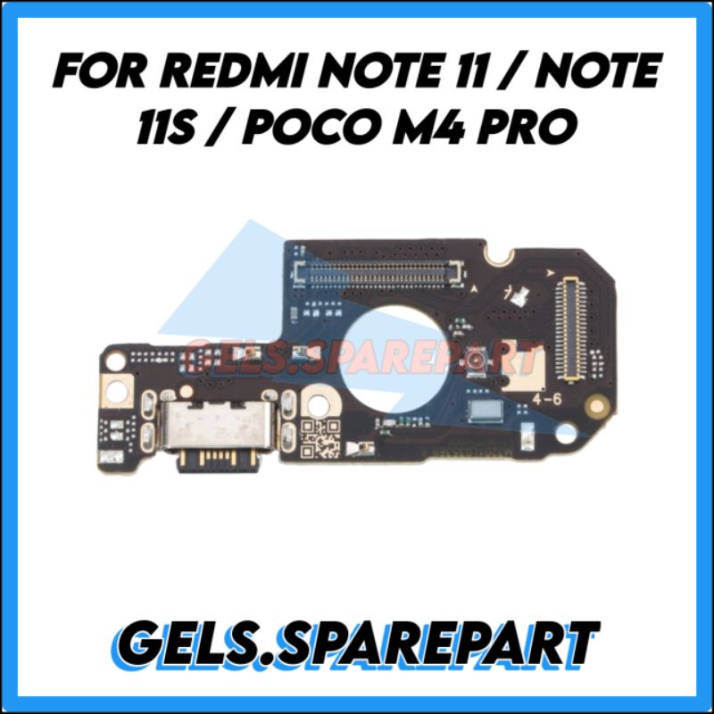 Flexible Board Charger Papan Cas Xiaomi Redmi Note 11 / Redmi Note 11S / Poco M4 Pro + Mic