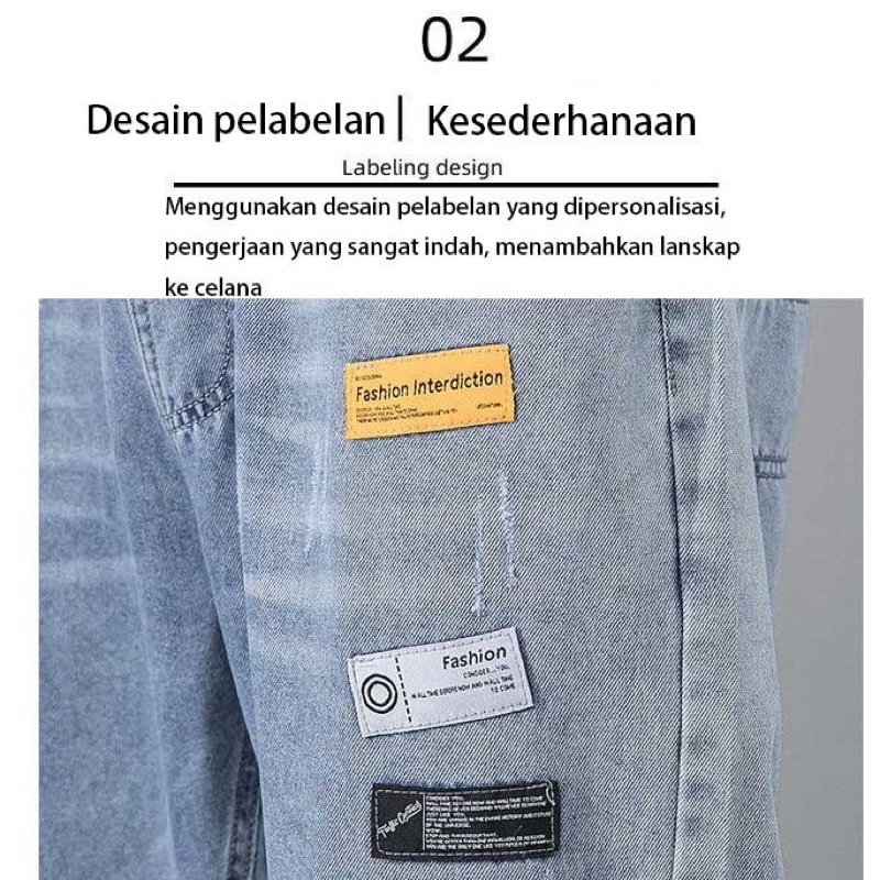 CELANA JEANS DENIM IMPORT PRIA KOREA JEPANG ORIGINAL M-3XL YI1