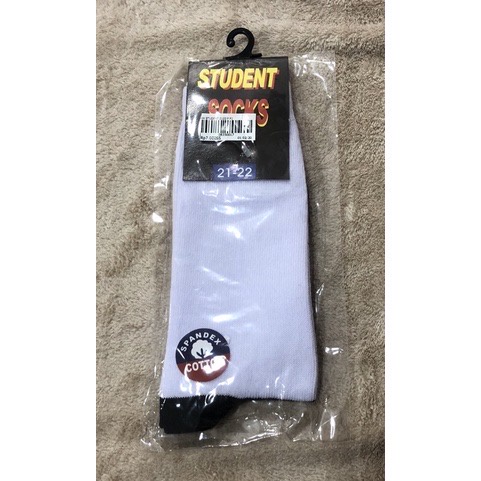 KAOS KAKI SEKOLAH STUDENT SOCKS KAOS KAKI PANJANG ANAK SD, SMP, SMA Ecer (1pcs) BAHAN 100% Katun