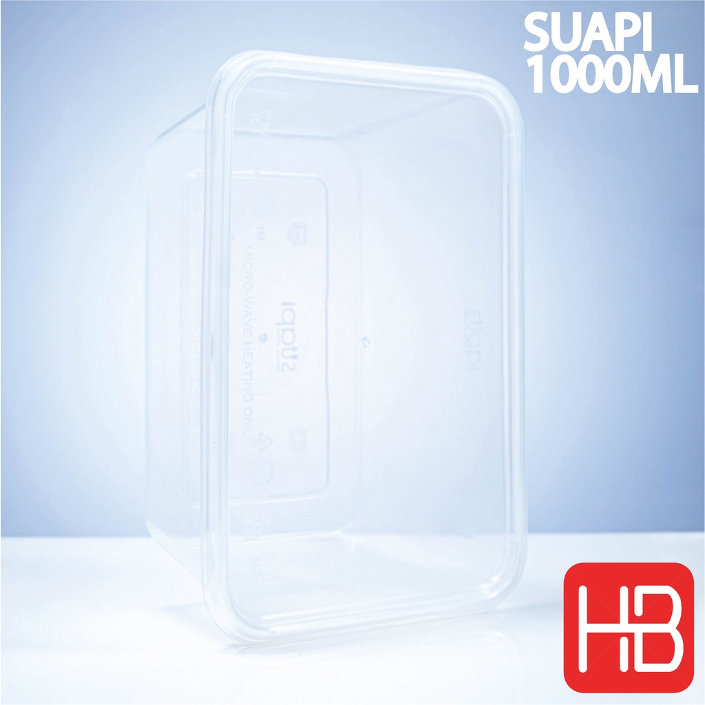 THINWALL 1000ML SUAPI / FOOD CONTAINER SUAPI 1000ML (ISI 25 PCS)