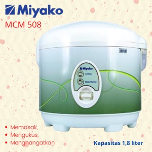 Rice Cooker Miyako MCM 508 1,8 Liter Magic Com Miyako 508 Penanak Nasi Miyako MCM-508 Magic Jar