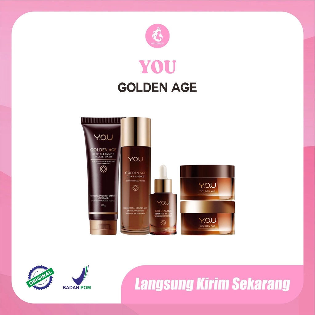 YOU Golden Age Series | Y.O.U Skin Care Essence Facial Wash Eye Day  Makeups
