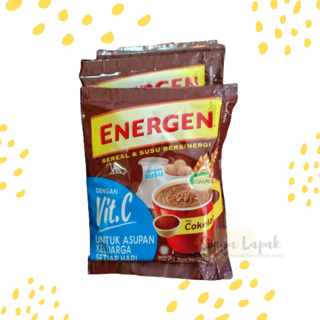 Energen Coklat/Vanilla/Jahe/Kacang Hijau All Varian