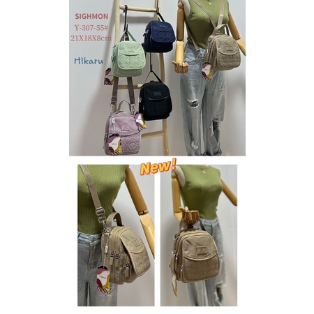 TAS RANSEL MINI 3in1 WANITA SIGHMON TERBARU 307 "HIKARU"