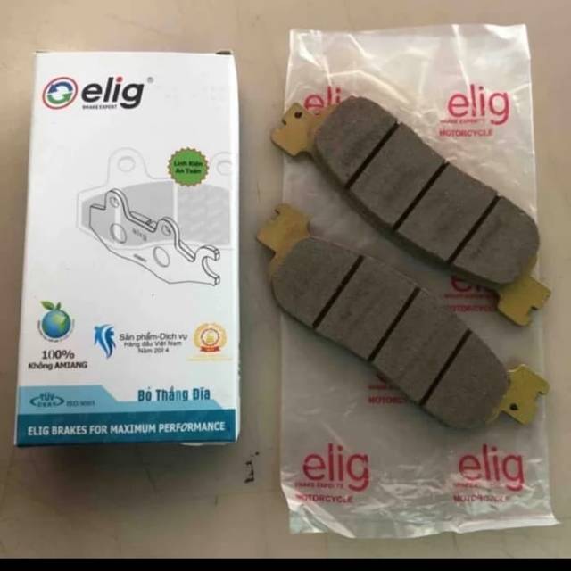 Diskpad kampas rem cakram depan Nouvo, f1zr, scorpio, benneli merk elig tipe em050