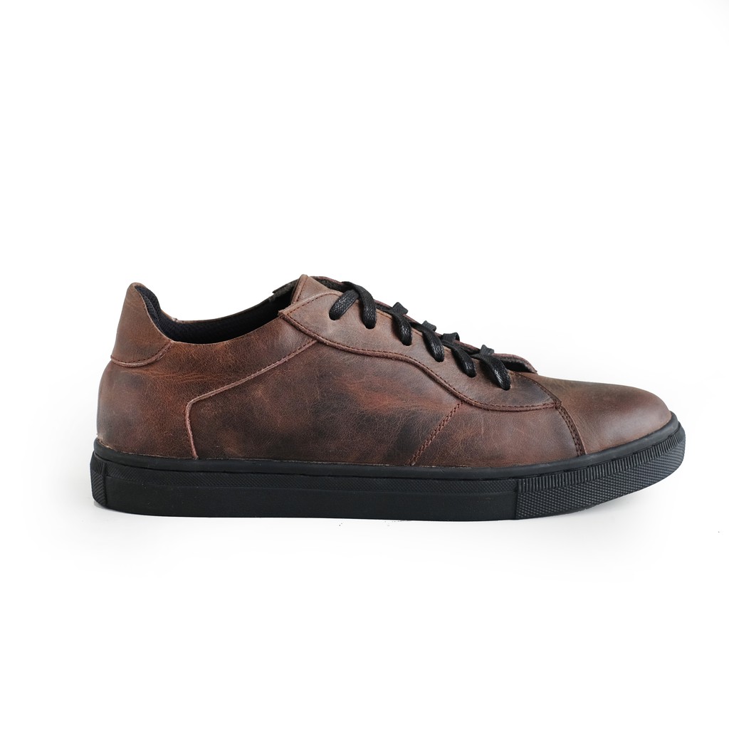 Sepatu Sneakers Kulit - Winshor - Helios CH Brown