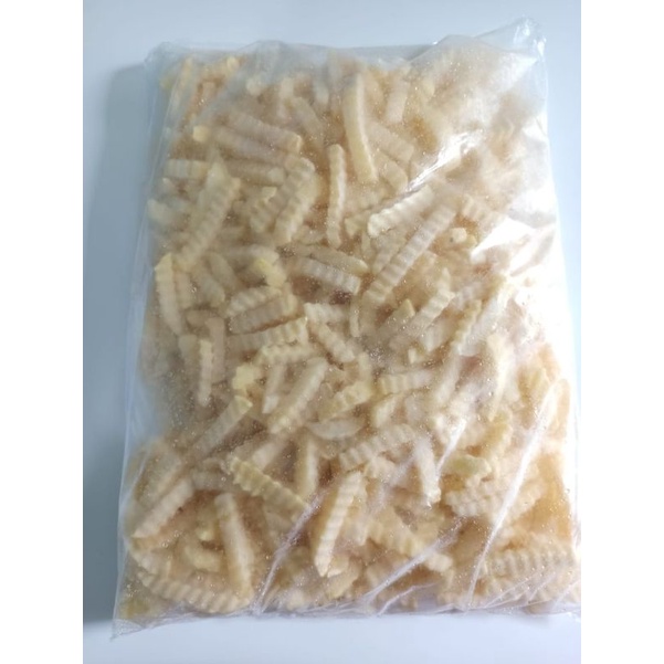 Kentang 2,5 Kg Crinkle Cut / Kentang Frozen Gelombang